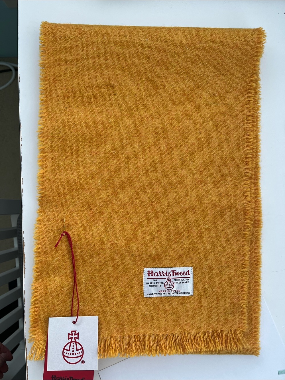 Golden Yellow Wool Throw